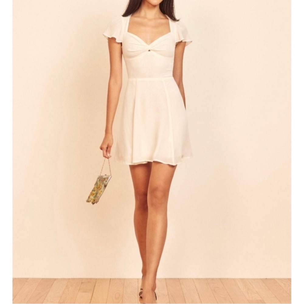 Reformation Ivory Mini Dress